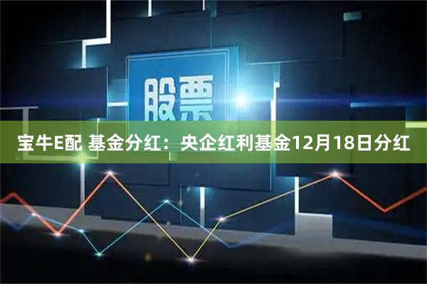 宝牛E配 基金分红：央企红利基金12月18日分红