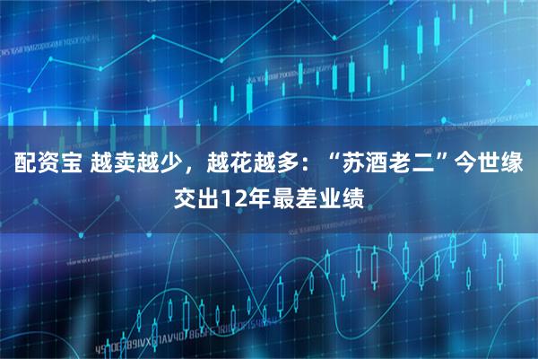 配资宝 越卖越少，越花越多：“苏酒老二”今世缘交出12年最差业绩